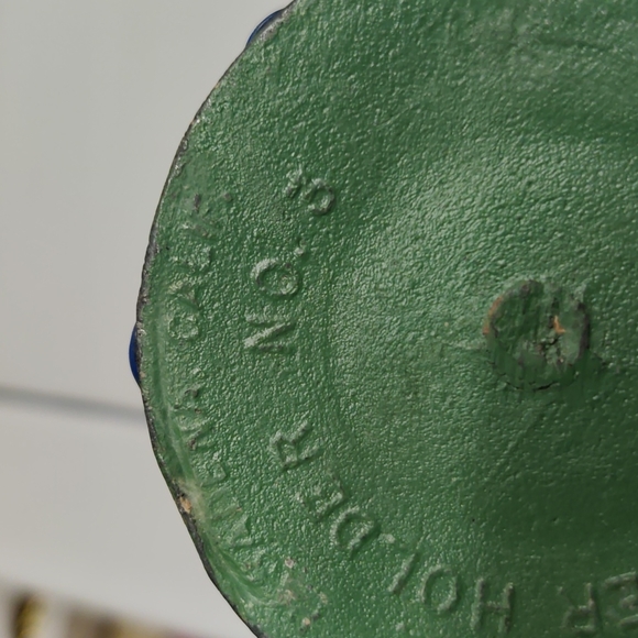 Vogue metal flower holder frog vintage beagle manufacturing company Pasadena Ca - Picture 5 of 5